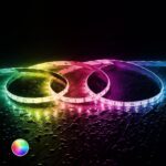 Ruban LED 12V RGB SMD 60 LED/m 5m 10W/m Largeur 12mm Coupe 5cm IP68 SILICONE FLEX