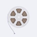 Ruban LED enroulé sur bobine, silicone flexible, câble d'alimentation visible