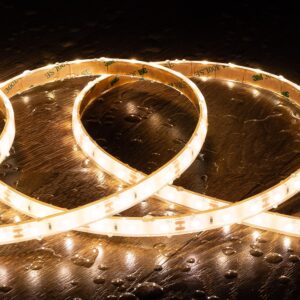 Ruban LED 12V SMD 60 LED/m 5m 5W/m 500lm/m Largeur 10mm Coupe 5cm Submersible IP68 SILICONE FLEX Blanc neutre 4000K