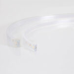 Ruban LED étanche en gaine silicone transparente, LED SMD visibles sur bande flexible