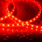 Ruban LED rouge flexible à LEDs intégrées