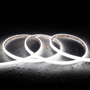 Ruban LED 24V COB 320 LED/m 5m 10W/m 1000lm/m Largeur 10mm Coupe 5cm IP65 CRI90 Blanc froid 6000K
