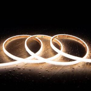 Ruban LED 24V COB 320 LED/m 5m 10W/m 1000lm/m Largeur 10mm Coupe 5cm IP65 CRI90 Blanc neutre 4000K