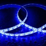 Ruban LED flexible SMD bleu enroulé