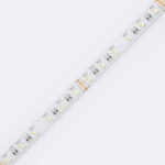 Ruban LED SMD 60LED/m flexible blanc avec puces LED et contacts de soudure