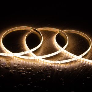 Ruban LED 24V SMD 120 LED/m 5m 10W/m 1000lm/m Largeur 8mm Coupe 5cm IP65 Blanc neutre 4000K