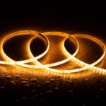 Ruban LED 24V SMD 120 LED/m 5m 10W/m 1000lm/m Largeur 8mm Coupe 5cm IP65 Super chaud 2200K