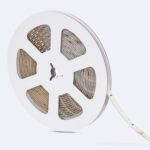 Ruban LED enroulé sur bobine, SMD 60, bande flexible blanche avec LED visibles