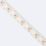 Ruban LED à lentilles circulaires sur circuit imprimé blanc pour éclairage extérieur