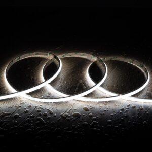 Ruban LED 24V WCOB 252 LED/m 5m 12W/m 1080lm/m Largeur 10mm FreeCut IP65 CRI90 SILICONE FLEX Blanc froid 6000K