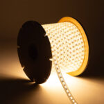 Ruban LED CCT 220V 120 LED/m BOBINE 50m 10W/m 900lm/m Largeur 14mm Coupe 100cm IP65