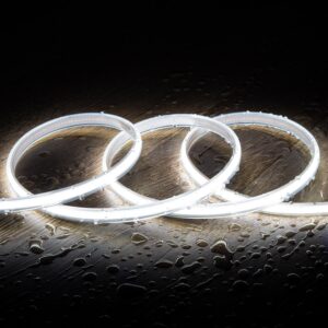 Ruban LED Dimmable 220V COB 320 LED/m Blanc Froid 8W/m 720lm/m Largeur 12mm Coupe 50cm IP65 CRI90 Sur mesure 50 m