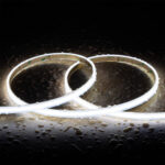 Ruban LED silicone en bobine, flexible, éclairage blanc froid, surface avec gouttes d'eau