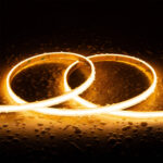 Ruban LED Dimmable 220V COB Auto-redressement 320 LED/m 14W/m 1120lm/m SILICONE FLEX Largeur 10mm Coupe 25cm IP65 Sur Mesure 1 m Blanc chaud 2700K