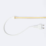 Ruban LED flexible en silicone avec câble et prise secteur européenne