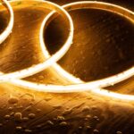 Ruban LED étanche super chaud 2200K en bobine, serpentin lumineux sur surface humide