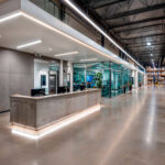 Ruban LED silicone flexible blanc chaud, profil linéaire encastré au plafond et sous comptoir