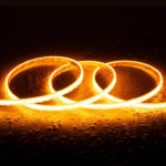 Ruban LED silicone flexible enroulé, lumière orangée très chaude