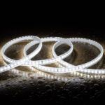 Ruban LED Dimmable 220V SMD 120 LED/m Couleur 8.5W/m Largeur 12mm Coupe 20cm IP65 Sur mesure 5 m Blanc froid 6000K