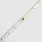 Ruban LED SMD étanche en silicone, bande blanche avec LED alignées