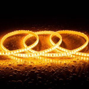 Ruban LED Dimmable 220V SMD Auto-redressement 120 LED/m 10W/m 1000lm/m Largeur 12mm Coupe 10cm IP65 Sur mesure 25 m Super chaud 2200K