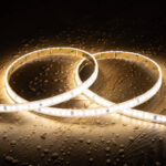 Ruban LED Dimmable 220V SMD Auto-redressement 120 LED/m 17W/m 2040lm/m SILICONE FLEX IC2 Largeur 12mm Coupe 10cm IP65 Sur mesure 4 m