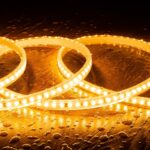 Ruban LED flexible blanc très chaud enroulé, LED SMD visibles pour éclairage extérieur