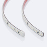 Ruban LED flexible encapsulé silicone transparent avec LED SMD, étanche, profil plat