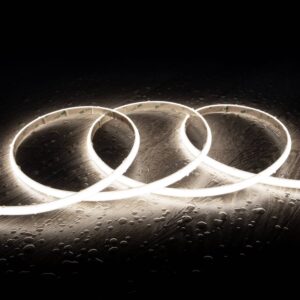 Ruban LED Dimmable 220V WCOB Auto-redressement 260 LED/m 15W/m 1350lm/m SILICONE FLEX Largeur 10mm IP65 Coupe 5cm Sur mesure 2 m Blanc froid 5000K