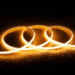 Ruban LED flexible silicone blanc chaud étanche enroulé en boucles