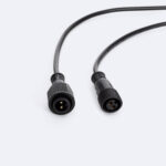 Connecteurs étanches pour ruban LED extérieur, câble noir à vis
