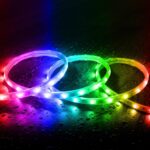 Ruban LED Extérieur Solaire 24V DC SMD2835 60 LED/m 10m IP65 Largeur 12mm Coupe 100 cm RGB