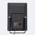 Panneau solaire arrière avec boîtier de connexion, câble et support de fixation en métal, finition noire