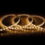 Ruban LED Extérieur Solaire 24V DC SMD2835 60 LED/m 50m IP65 Largeur 12mm Coupe 100 cm Blanc chaud