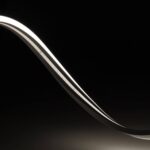 Ruban LED néon flexible blanc froid 6000K, profil fin courbé pour éclairage extérieur