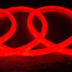 Ruban LED néon rouge flexible en bobine circulaire