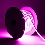 Ruban LED Néon Dimmable 220V BOBINE 50m SFLEX8 8W/m Coupe 100cm IP65 Rose