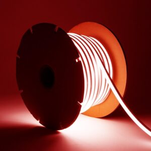 Ruban LED Néon Dimmable 220V BOBINE 50m SFLEX8 8W/m Coupe 100cm IP65 Rouge