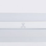 Ruban néon LED blanc semi-circulaire avec repère de coupe