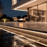 Ruban LED encastré sous marche extérieur éclairage linéaire blanc