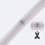 Néon LED flexible circulaire blanc translucide gaine silicone avec repère de coupe