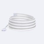 Ruban LED néon flexible blanc enroulé avec câble et prise