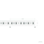 Ruban LED SMD 60 LED/m 1000 mm avec marquages de coupe