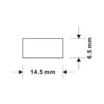 Ruban LED section rectangulaire 14,5 mm x 6,5 mm