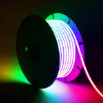 Ruban LED RGB 220V WCOB 420 LED/m BOBINE 50m 15W/m SILICONE FLEX Largeur 12mm IP65 Coupe 50cm