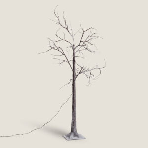 Sapin de Noël 64 LED 150cm Blanc Chaud