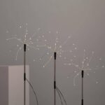 Set de 3 Piquets LED Extérieur Solaire Pissenlits