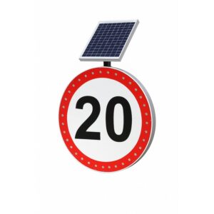 Signalisation Solaire de Vitesse Maximale 3W IP54 20 km/h