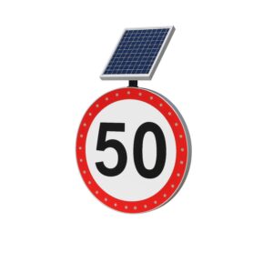 Signalisation Solaire de Vitesse Maximale 3W IP54 50 km/h