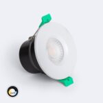 Spot Downlight Ignifuge LED 5-8W Rond Dimmable IP65 Coupe Ø 65 mm Solid Design Sélectionnable (chaud-neutre) Blanc